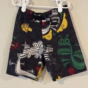 Colorful Graphic Swim Shorts